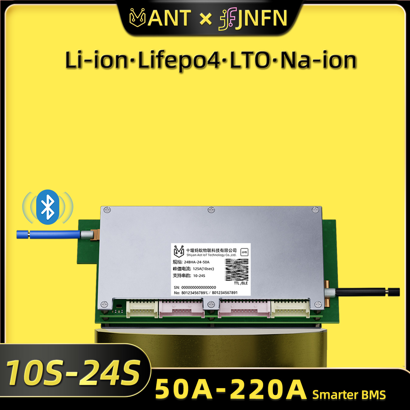 Smart Bms 24S 200A Bluetooth Lifepo4 - Ant BMS Smart 10S tot 24S