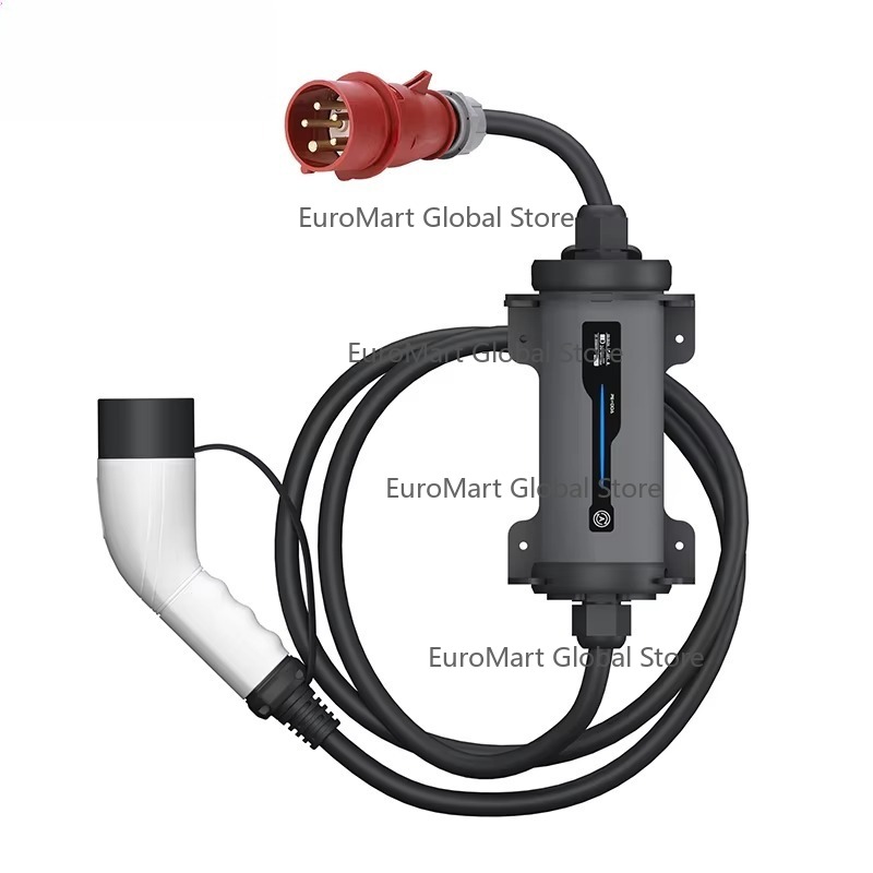 Type 2 Portable Ev Charger 11Kw Cee - Type 2 naar Rode CEE Stekker