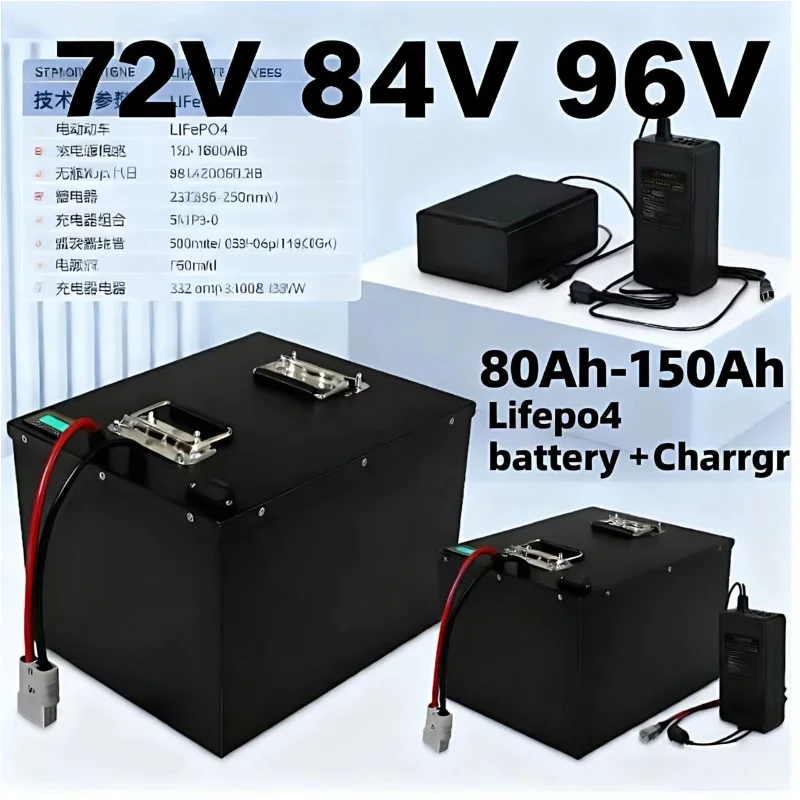 Lifepo4 72V 100Ah Battery Pack Ev - LIFEPO4 Batterij met BMS 72V 84V