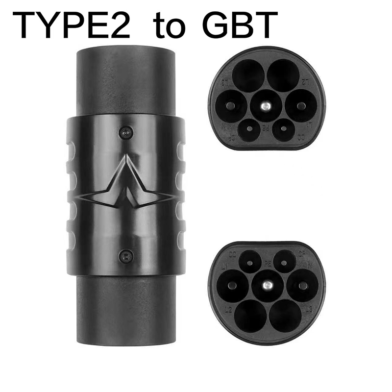 Ev Charger Type 2 22Kw 32A 3 Phase - Type 2 naar GBT Adapter 32A
