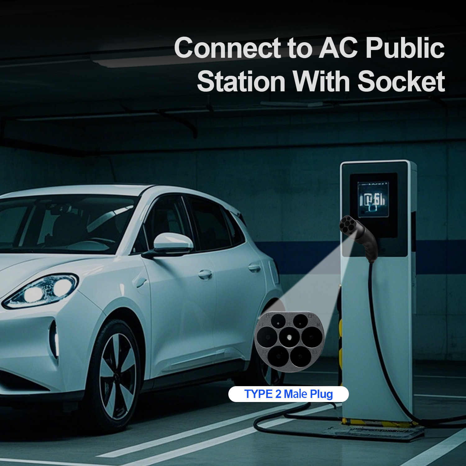 Kolanky EV-stekker Type 2 mann - Ev Charger Type 2 22Kw 32A 3 Phase recensie en prijs