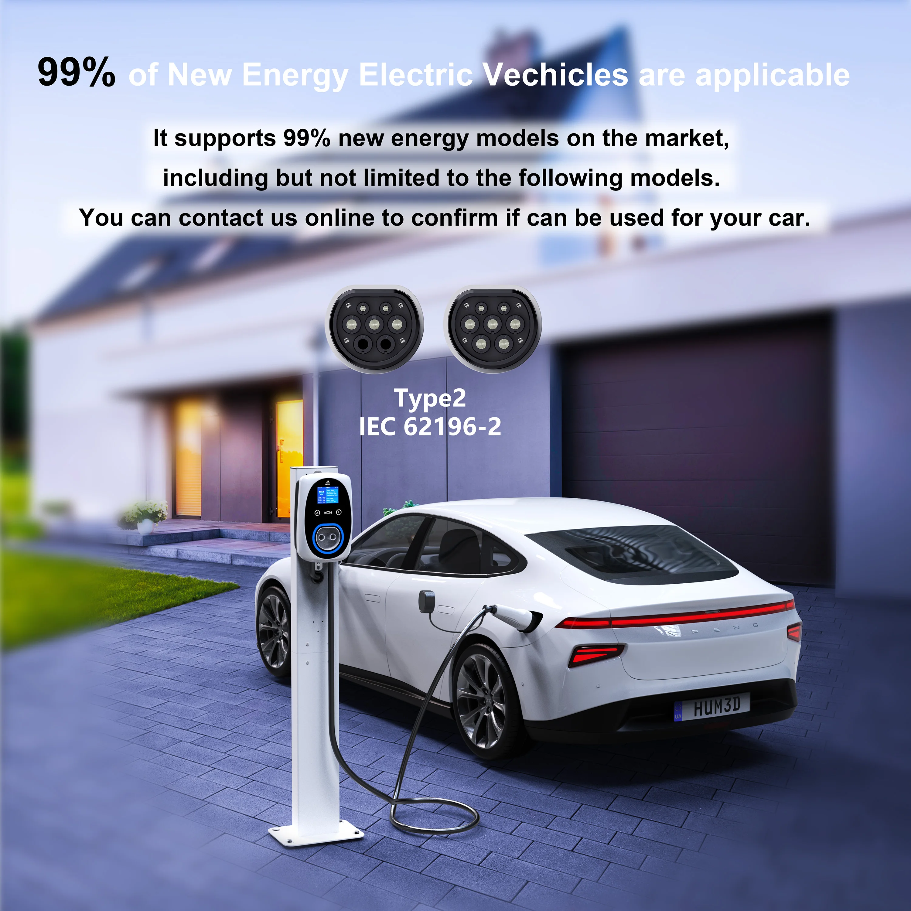 GWUYU EV Charger 32A 7.6KW EVS - Ev Charger Type 2 22Kw 32A 3 Phase recensie en prijs
