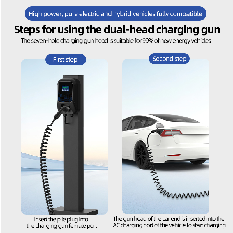 Type 2 naar Type 2 draagbare E - Ev Charger Type 2 22Kw 32A 3 Phase recensie en prijs