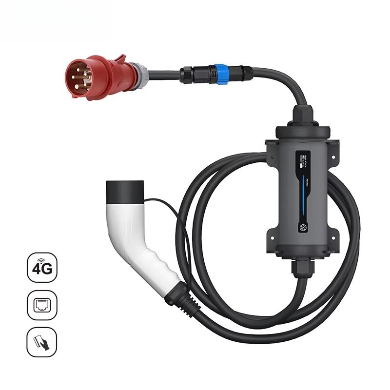 Type 2 naar Rode CEE Stekker E - Type 2 Portable Ev Charger 11Kw Cee recensie en prijs