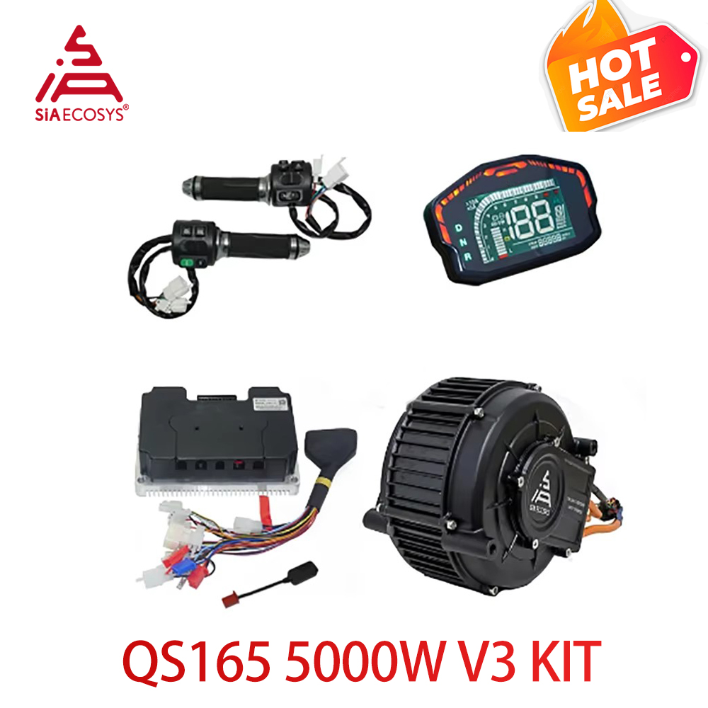 QS165 V2 5000W 72V middenaandr - Mid Drive Motor Kit 72V 5000W recensie en prijs