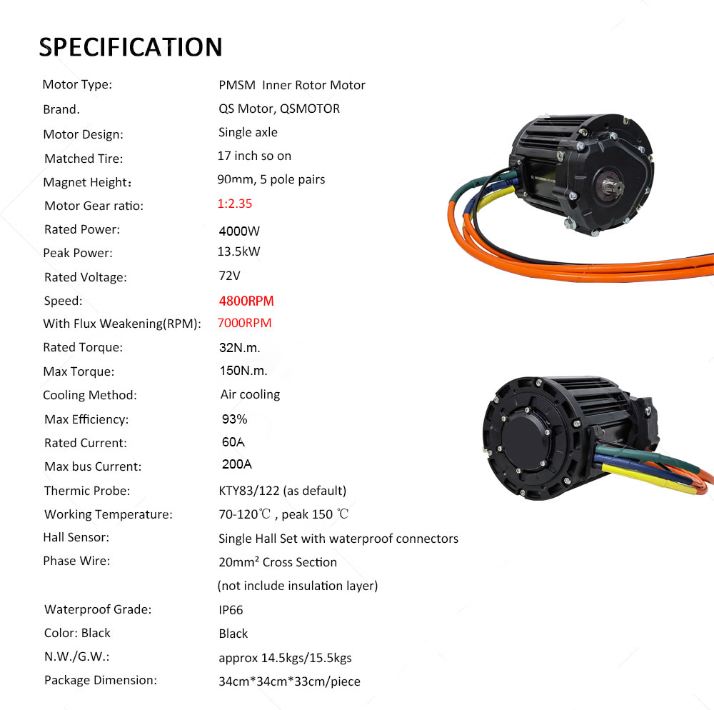 QS 90H 138 4000W V3 Mid Drive  - Fardriver Nd72850 Controller recensie en prijs